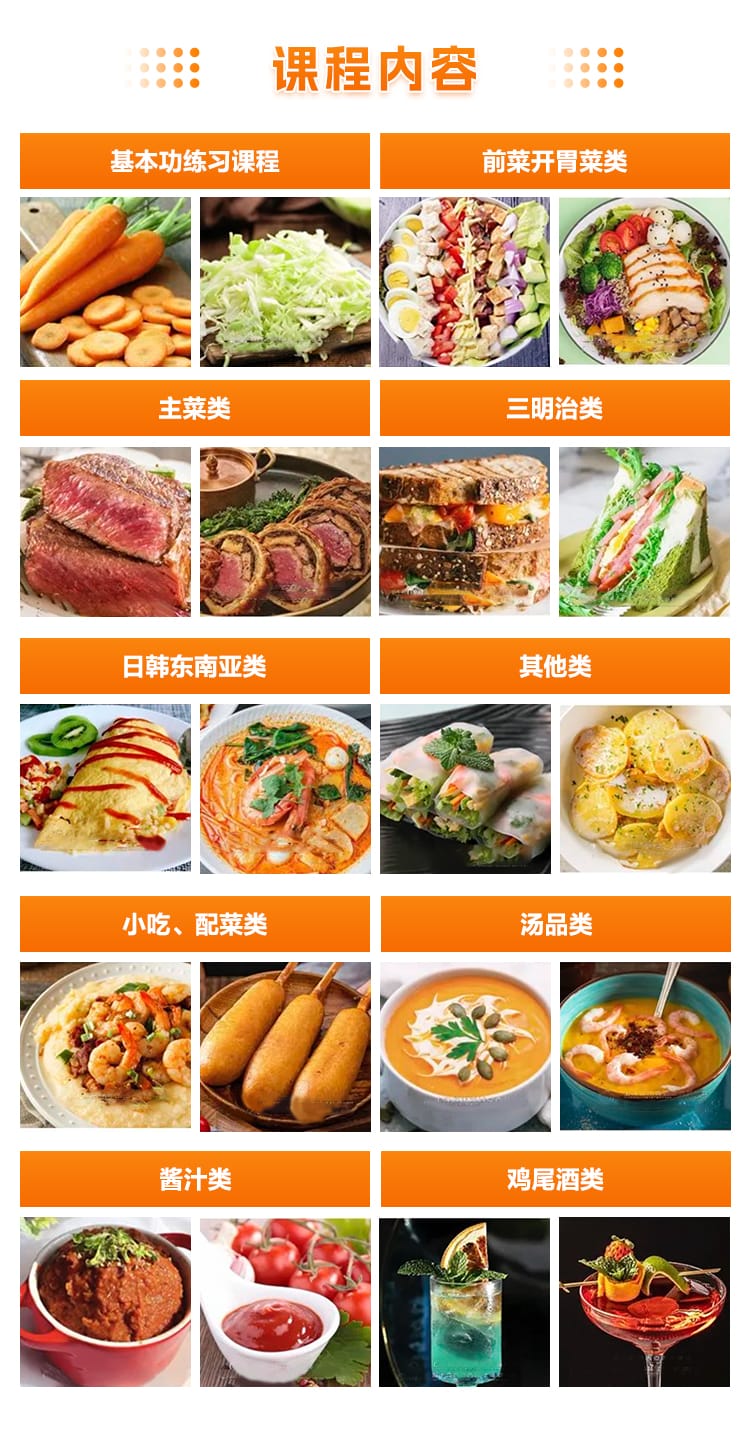 上海西餐料理专业课程