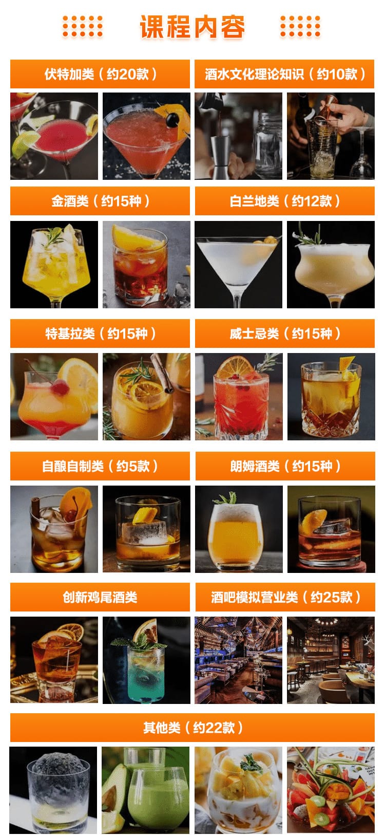上海精品调酒专业课程